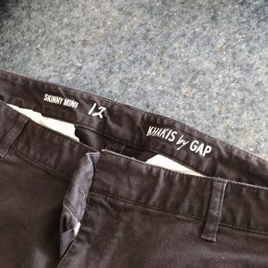 Dark Gray Skinny GAP Khakis